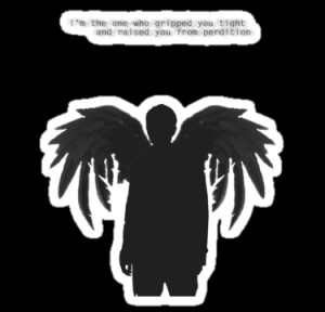 Castiel - Raised You From Perdition [Black]- Supernatural minimalist ...