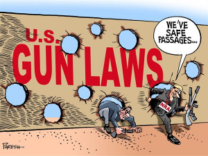 Gun Laws loopholes © Paresh Nath,The Khaleej Times, UAE,Gun Laws,USA ...