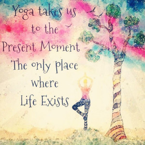 living in the present moment
