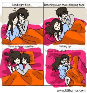 Good night kiss sleeping positions US Humor - Funny pictures ...
