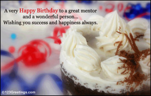 On Your Boss Or Mentor's Birthday...
