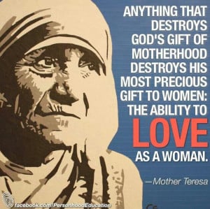 Mother Teresa on the Gift of Motherhood