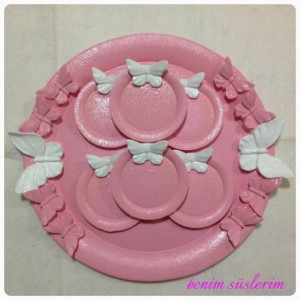 polyester boyama tepsi susleme