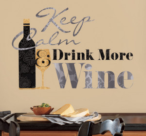 Wine quote wall decal from RoomMates