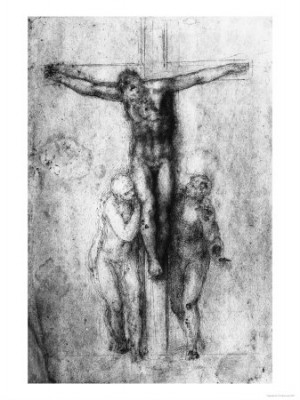 Crucifixion of Jesus-By Michelangelo-British Museum-London