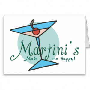 Funny Quote Martini Glass