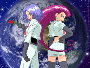 The members of Pok emon-stealing Team Rocket--Jessie, James, and ...