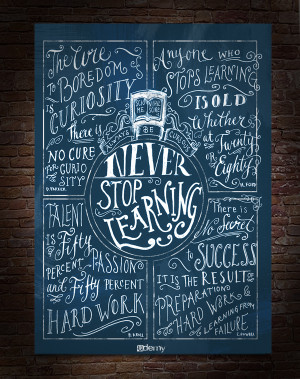 quote ‘never stop learning’