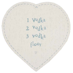East of India Vodka Heart Coaster