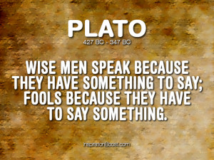 Plato Talking Quotes