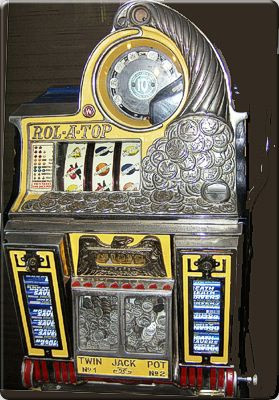 Roll Top Antique Slot Machine for Sale