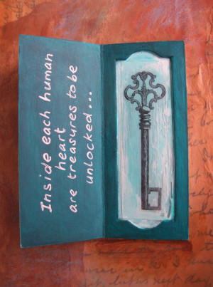 Key To My Heart Quotes An ornate key and a quote