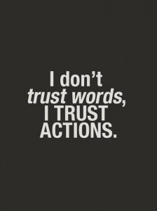 quotes about words and actions