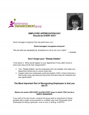 Employee Appreciation Letter For Hard Work