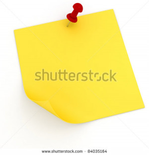 3d colorful sticky notes - stock photo