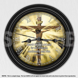 Religious-Bible-Quote-Verse-Personalized-Wall-Clock-Inspirational-Wall ...