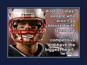Tom Brady Patriots Photo Quote Poster Wall Art Print 5x7