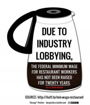 Due to industry lobbying the federal minimum wage for restaurant ...