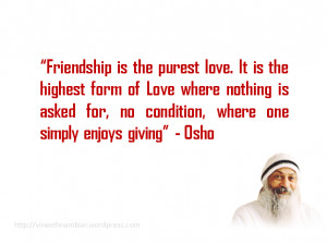 Osho Sayings And Quotes On Friendship