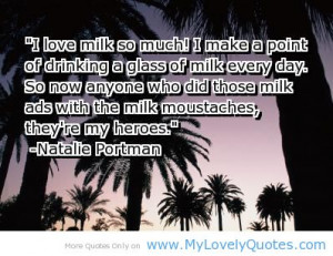 make a point of milk for drinking milky quotes