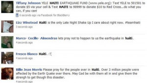 Facebook Funny Status Donate Haiti