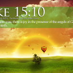 Bible Verses On Joy Luke 15:10 Landscape Sunrise Wallpaper