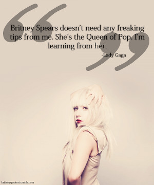 Lady Gaga Song Quotes Tumblr Tags: britney spears lady gaga