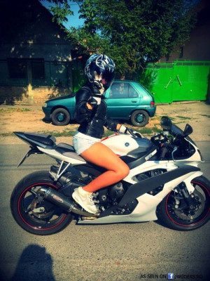 girl, motorbike, motorcycle, r6, swag