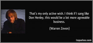Warren Zevon Quote