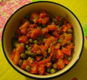 Ments Indian Salad Matar Gajar