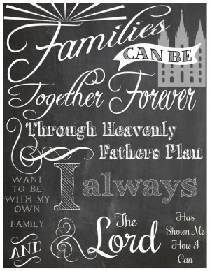 Families Can Be Together Forever Chalk Art