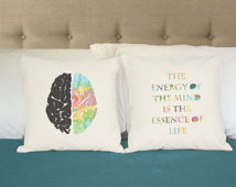... Aristotle Quote Pillow, brain pillow, Brain Print, Psychology Quotes