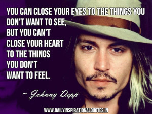 ... Heart To The Things You Don’t Want To Feel ~ Inspirational Quote