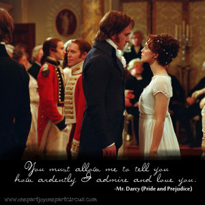 read the book annually and still feel giddy when Mr. Darcy comes ...