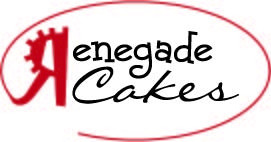 This is a logo I designed for Renegade Cakes.