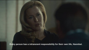 ... intransient responsibility for their own life hannibal hannibal 2013