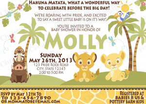 Lion King Simba Baby Shower