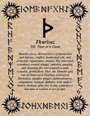 Thurisaz. Thor’s rune for thursday The Rune Poem: Verse III Thurisaz ...