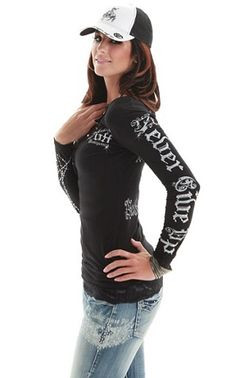 ... this and I love that it has the cowgirl tuff quote on the sleeve! More