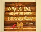 Reclaimed Wood Wall Art - Dr. Seuss Quote