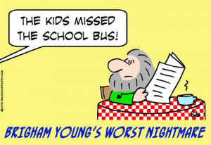 Cartoon Brigham Young School Bus Medium Rmay Tagged