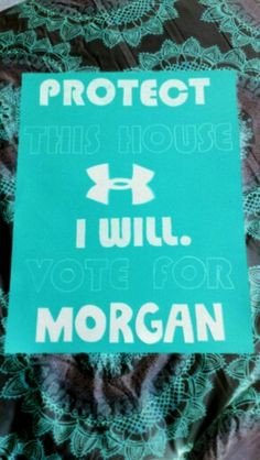 Student council campaign poster #underarmour More