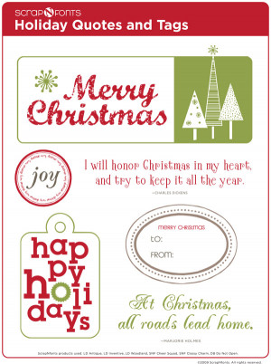 ... of Free Christmas Quotes and Tags designed by Brian Tippetts