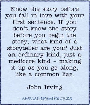 ... John Irving Quotes, Writing Inspiration, Interesting Quotes, Writing