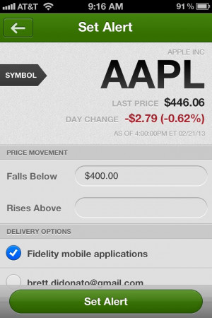 quotes the quote menu allows features stock or option prices