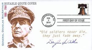 Details about COVERSCAPE computer generated Gen. MacArthur quote FDC
