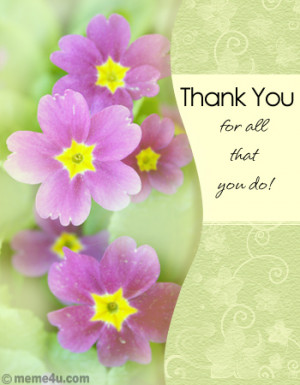 Thank You Quotes with Flowers