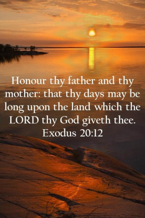Exodus 20:12 (KJV)