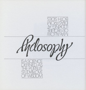 ... : Typeverything.com - Philosophy ambigram by John Langdon, 1985