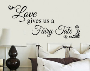 LOVE gives us a Fairy Tale Quote Wa ll Lettering Decal Decals Large ...